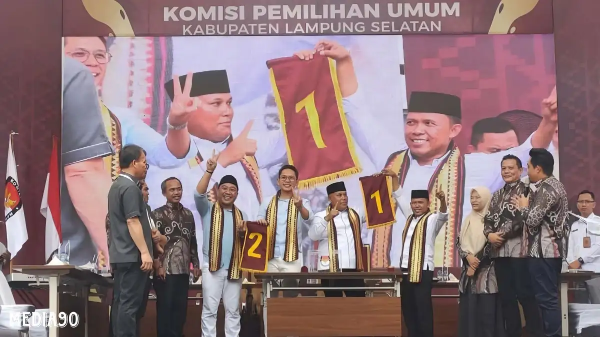 Pilkada Lampung Selatan 2024, Nanang - Antoni Nomor Urut 1, Egi - Syaiful Nomor 2