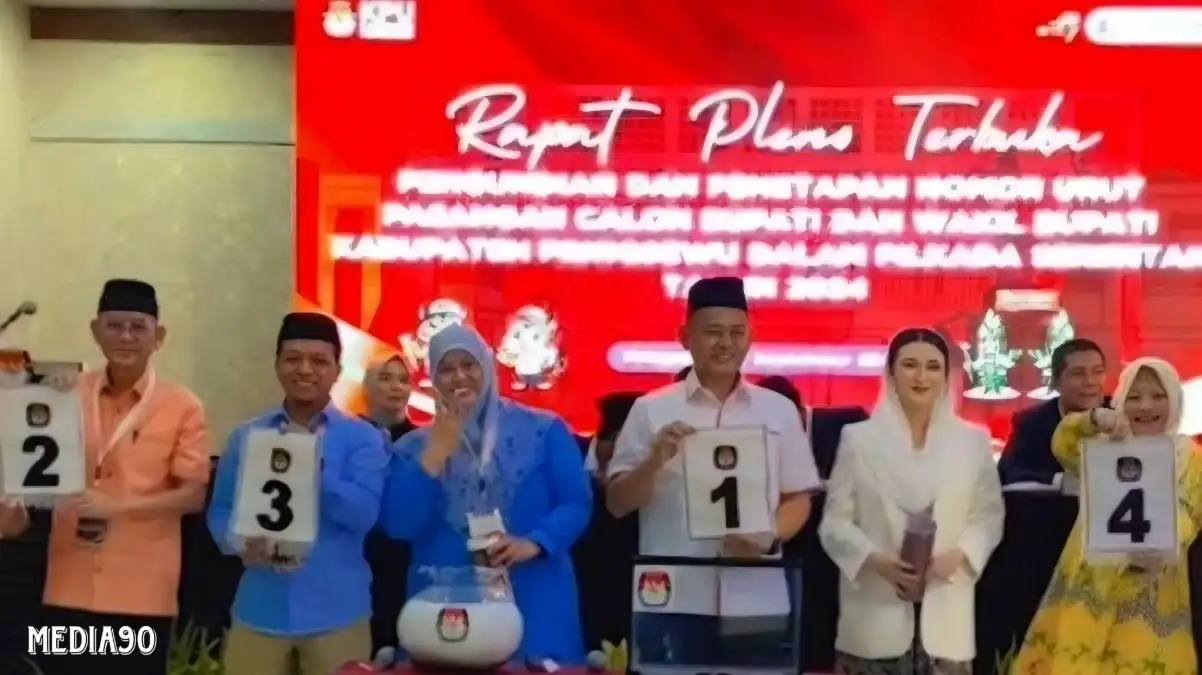 Pilkada Pringsewu 2024, Paslon Fauzi Laras Nomor Urut 1, Adi Hisbullah Nomor 2, Riyanto Umi Nomor 3, dan Ririn Wiriawan Nomor 4