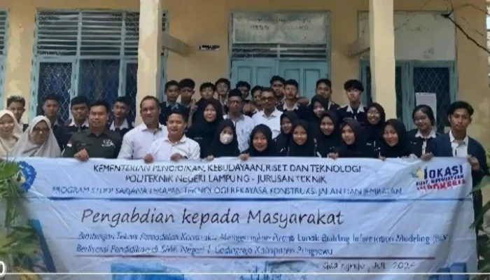 Prodi TRKJJ Polinela Adakan Bimtek BIM di SMKN 1 Gading Rejo, Tanggamus