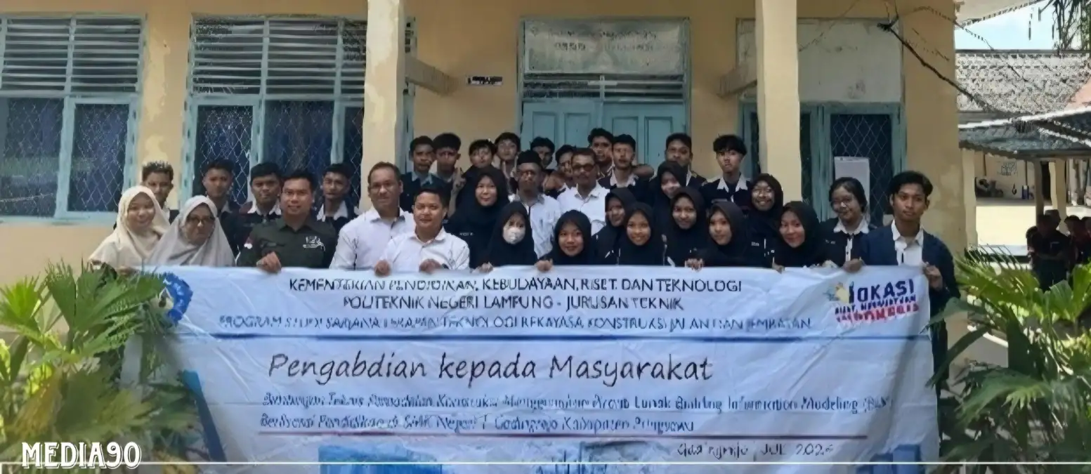 Prodi TRKJJ Polinela Gelar Bimbingan Teknis BIM di SMKN 1 Gading Rejo, Tanggamus
