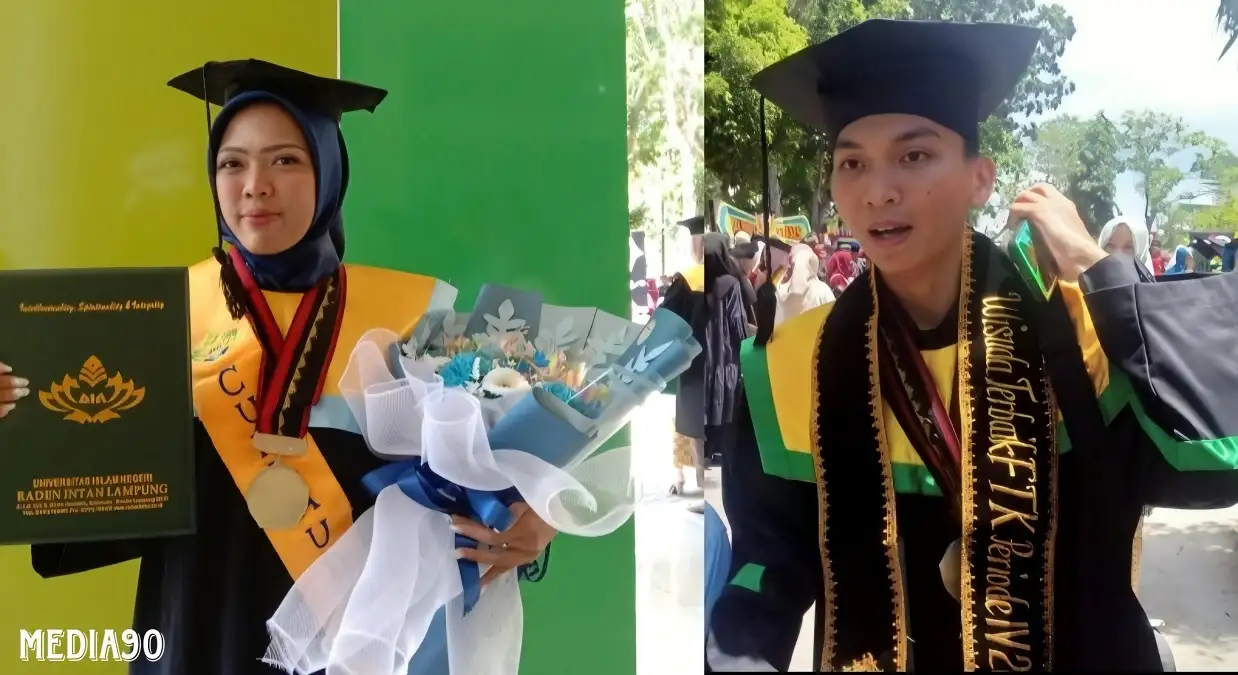 Raih Cumlaude di UIN Lampung, Amar dan Adina Berbagi Tips Raih Prestasi Hingga Jadi Wisudawan Terbaik ke Mahasiswa