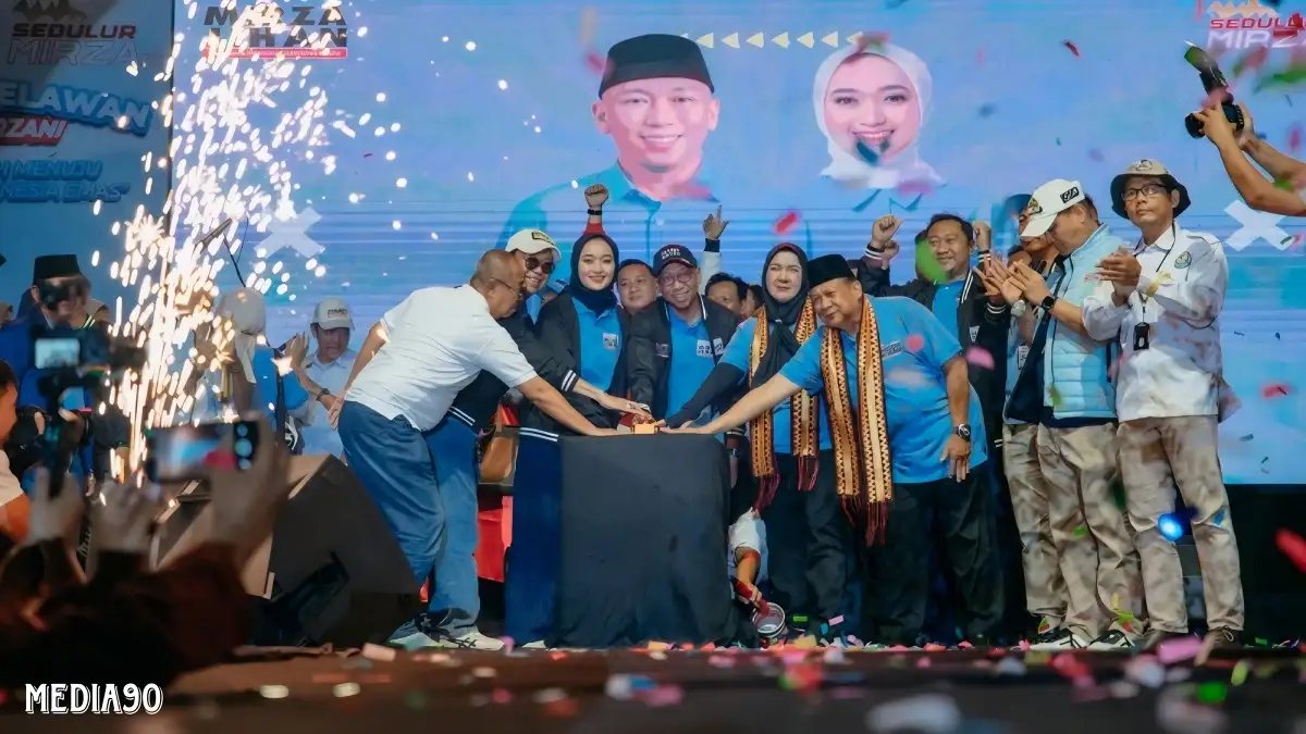 Relawan Sedulur Mirzani Deklarasi Dukung Mirza - Jihan Jadi Gubernur Lampung, Eva - Deddy Wali Kota Bandar Lampung