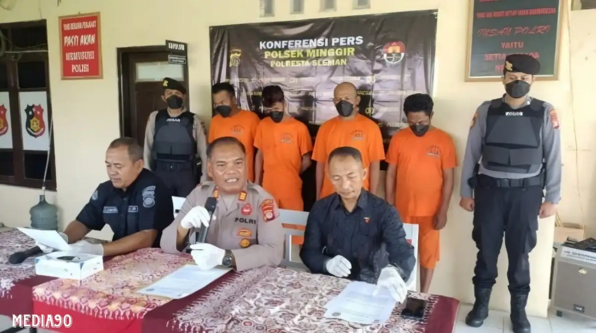 Resahkan Petani, Empat Pria Asal Lampung Berkomplot Curi Sejumlah Traktor di Sleman Yogyakarta