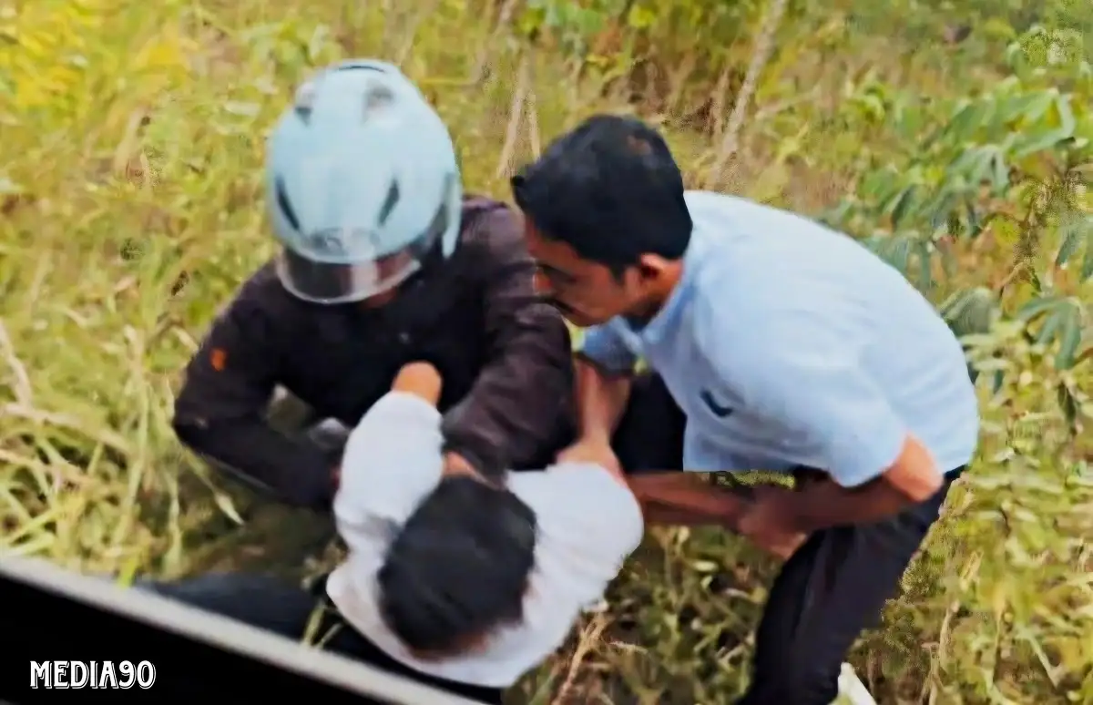 Sempat Ditembaki, Polisi ini Kejar dan Tangkap Pencuri Motor di Lampung Tengah Bersama Anak dan Istrinya