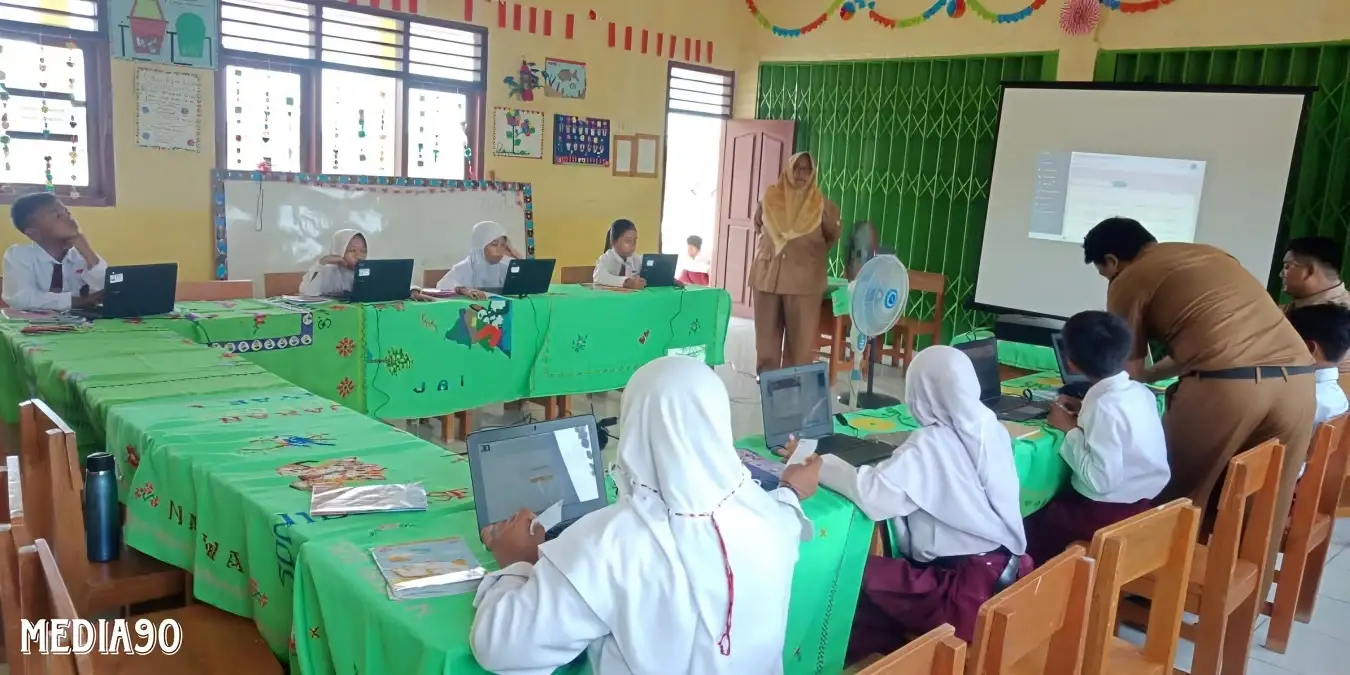 Sempat Terkendala Sistem, SDN Bumi Sentosa Tulang Bawang Sukses Gelar Simulasi ANBK