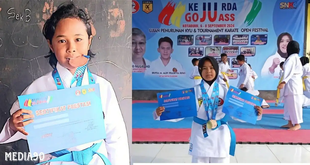 Siswi Kelas 6 SDN 1 Bumi Dipasena Sejahtera ini Raih Emas dan Perunggu Kejurda Go Ju Ass Lampung 2024