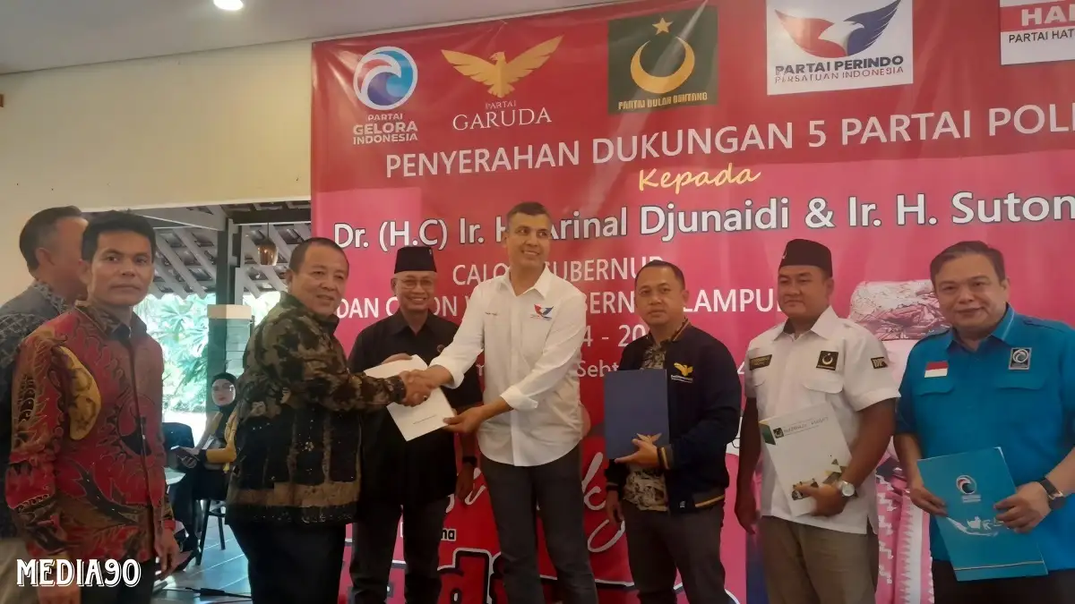 Terima Dukungan Lima Partai Non Parlemen, Calon Gubernur Lampung Arinal Santai Sikapi Nomor Urut