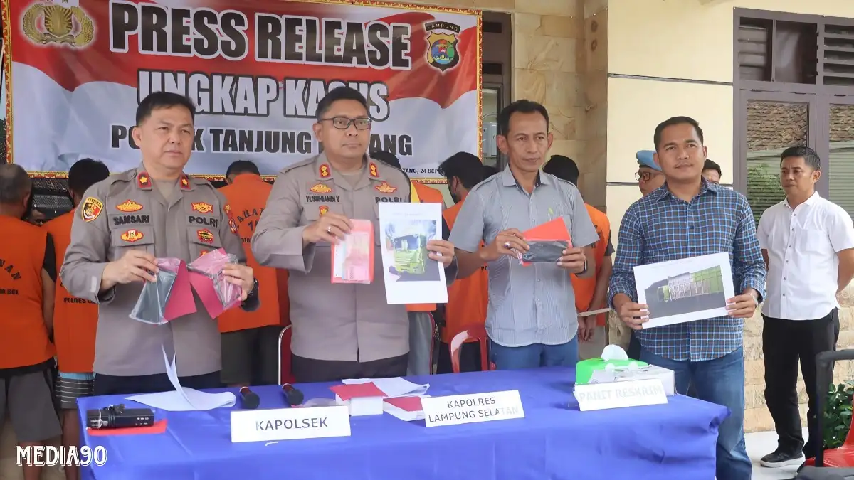 Terlibat 8 Kasus Pencurian Senilai Rp822 Juta, Polisi Ciduk 8 Pria Asal Tanjung Sari dan Tanjung Bintang ini