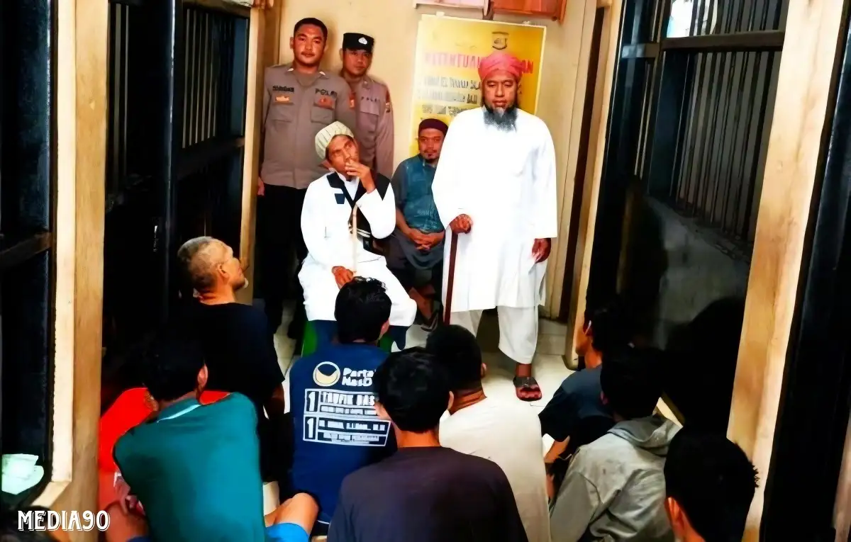 Ajak Perbaiki Diri, Jamaah Tabligh Berikan Tausiyah untuk Tahanan Polres Mesuji