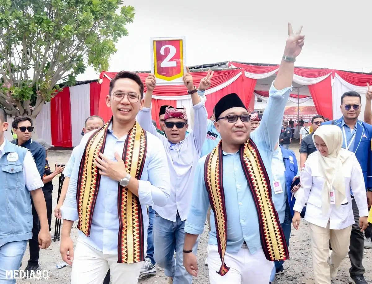Bawa Pesan Sejuk, Egi-Syaiful Ajak Pilkada Tanpa Konflik