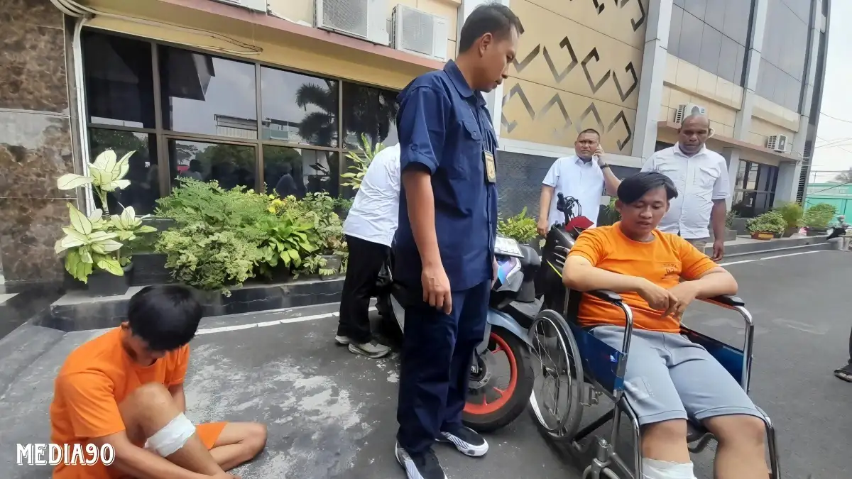 Beraksi 8 Kali Curi Motor di Bandar Lampung, Polisi Lumpuhkan Kaki Dua Pria Asal Lampung Timur ini