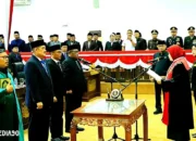 Busroni, Poncho, dan Joko Kuncoro Resmi Dilantik sebagai Pimpinan DPRD Tulang Bawang Barat Periode 2024-2029