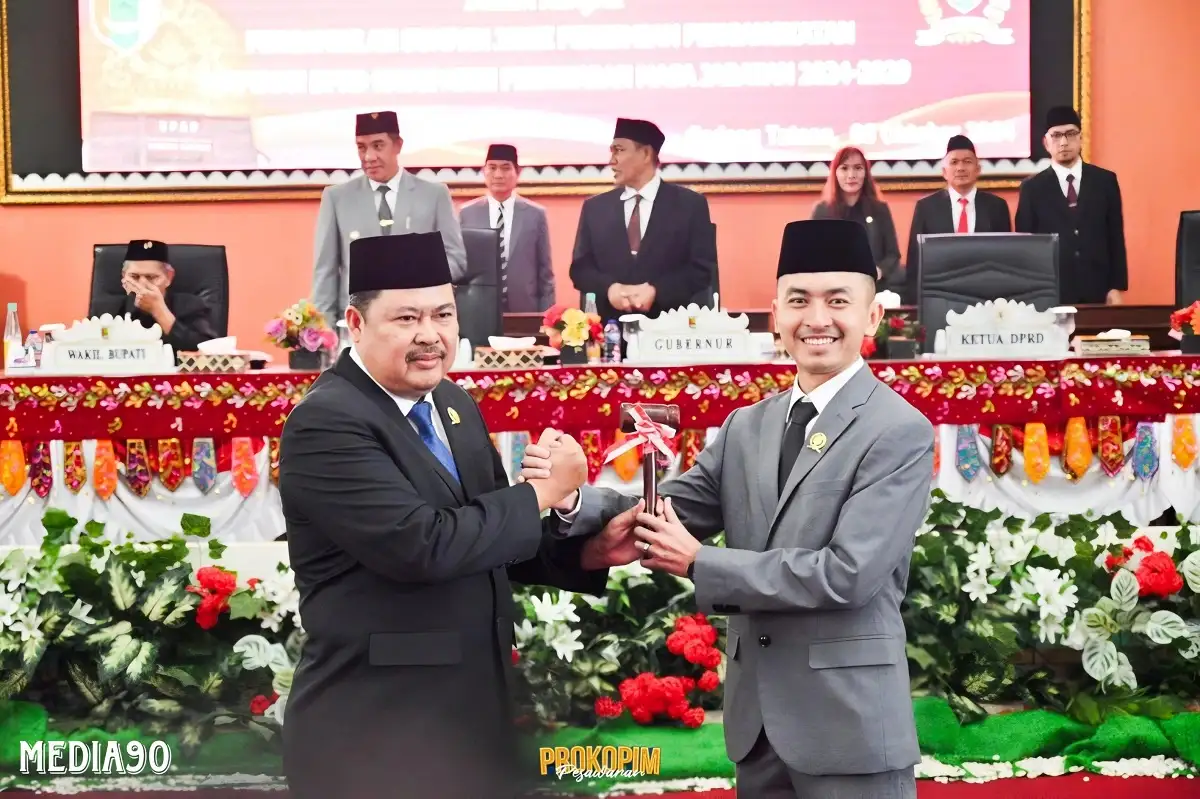 DPRD Pesawaran Ambil Sumpah Pengangkatan Pimpinan Masa Jabatan 2024 – 2029