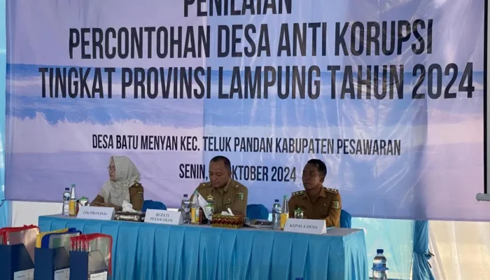 Desa Batu Menyan Mewakili Pesawaran dalam Penilaian Desa Anti Korupsi