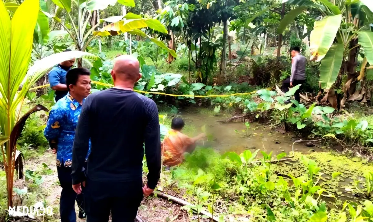 Diduga Sakit, Pria ini Ditemukan Meninggal di Kolam Kebun Tanjungan Pematangsawa Tanggamus