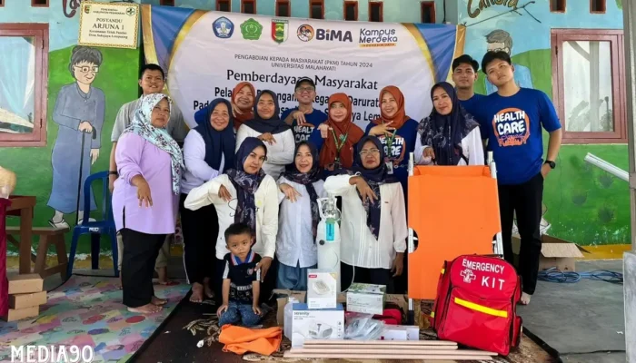 Pelatihan Kegawatdaruratan Bencana oleh Dosen Fakultas Ilmu Kesehatan Universitas Malahayati di Lempasing, Pesawaran