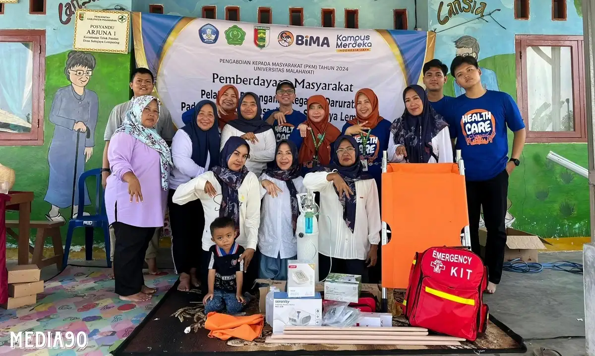 Dosen Fakultas Ilmu Kesehatan Universitas Malahayati, Berikan Pelatihan Kegawatdaruratan Bencana di Lempasing, Pesawaran