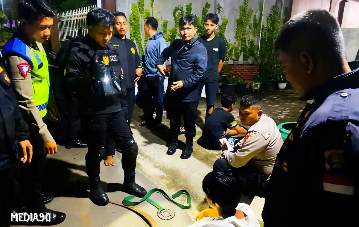 Hendak Tawuran di Bandar Lampung, Polisi Amankan Tiga Remaja Berikut Sajam dan Gir