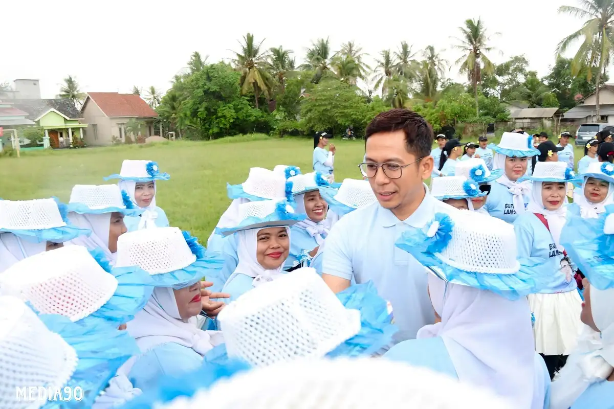 Hujan Deras Tak Halangi Egi Temui Pendukung di Ketapang, Lampung Selatan