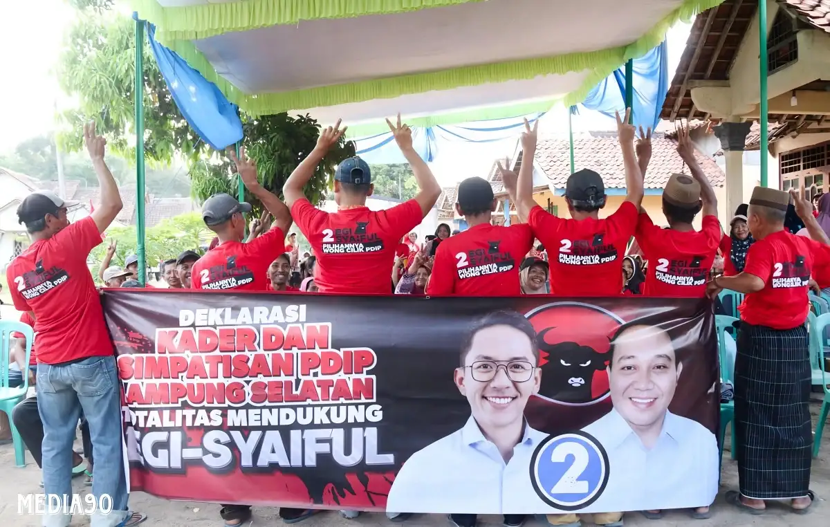 Internal PDIP Lampung Selatan Terbelah, Kader Akui Dukungan ke Egi-Syaiful Makin Kuat