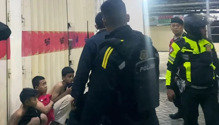 Polisi Amankan Tujuh Remaja Bawa Sajam Saat Konvoi di Tamin Bandar Lampung