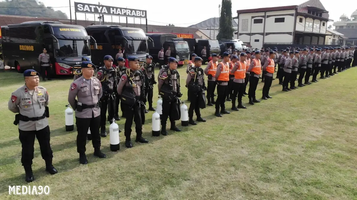 Masuki Musim Penghujan, Tim Brimob Polda Lampung Disiagakan Tanggulangi Bencana Alam di Lampung