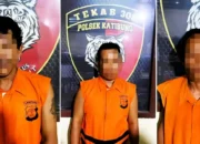 Tiga Pria Berseragam Tahanan Tertangkap Nyabu di Pos Satpam Pabrik Katibung, Lampung Selatan