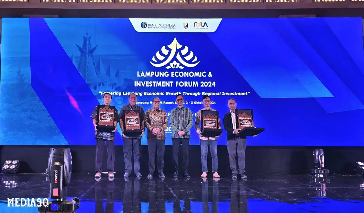 PLN Lampung Raih Penghargaan dari Bank Indonesia di Ajang Lampung Economic dan Investment Forum 2024