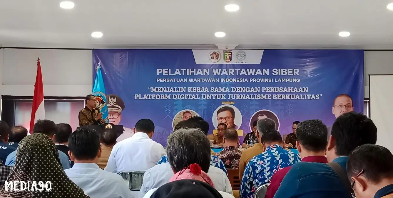 PWI Lampung Gelar Pelatihan Wartawan Siber Dorong Penerapan Publisher Rights untuk Jurnalistik Berkualitas