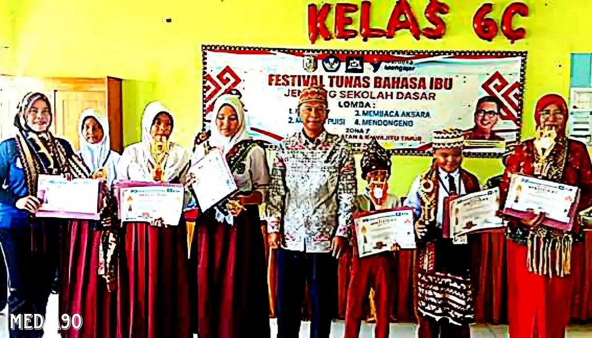 Pelajar SD Bumi Dipasena Raih Seluruh Cabang Festival Bahasa Lampung Zona 7 Tulang Bawang, ini Juaranya