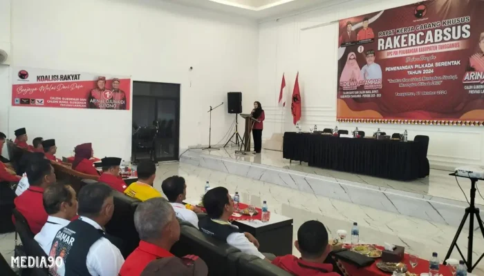 Rakercabsus: Dewi Handajani, Calon Bupati Tanggamus, Ungkap Rencana Optimalisasi Program Lama untuk Pilkada 2024