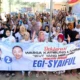 Ratusan Warga Katibung Gabung Laju Bara Siap Menangkan Egi-Syaiful