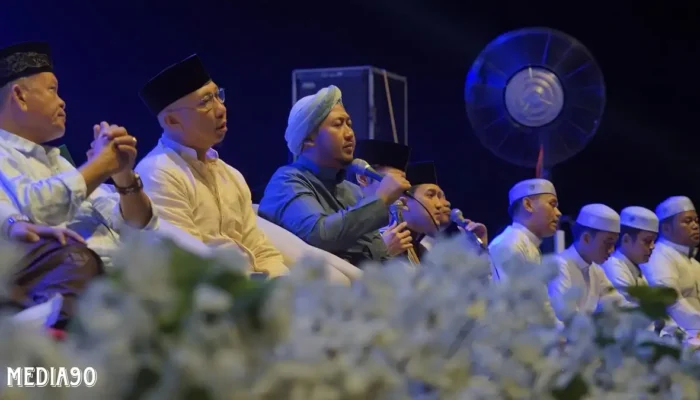 Pasangan Mirza-Jihan Gelar Salawatan di Tubaba, Ajak Warga Lampung Doakan Kesuksesan Prabowo