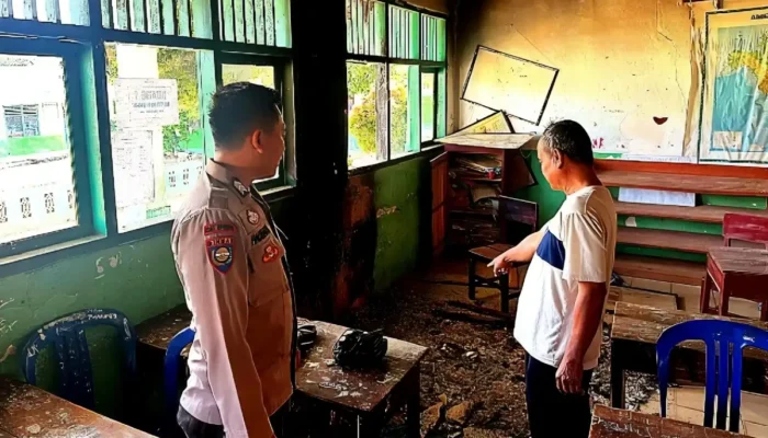 Kondisi Terbaru Ruang Kelas SD 01 Desa Suka Menanti Bukit Kemuning Setelah Terbakar