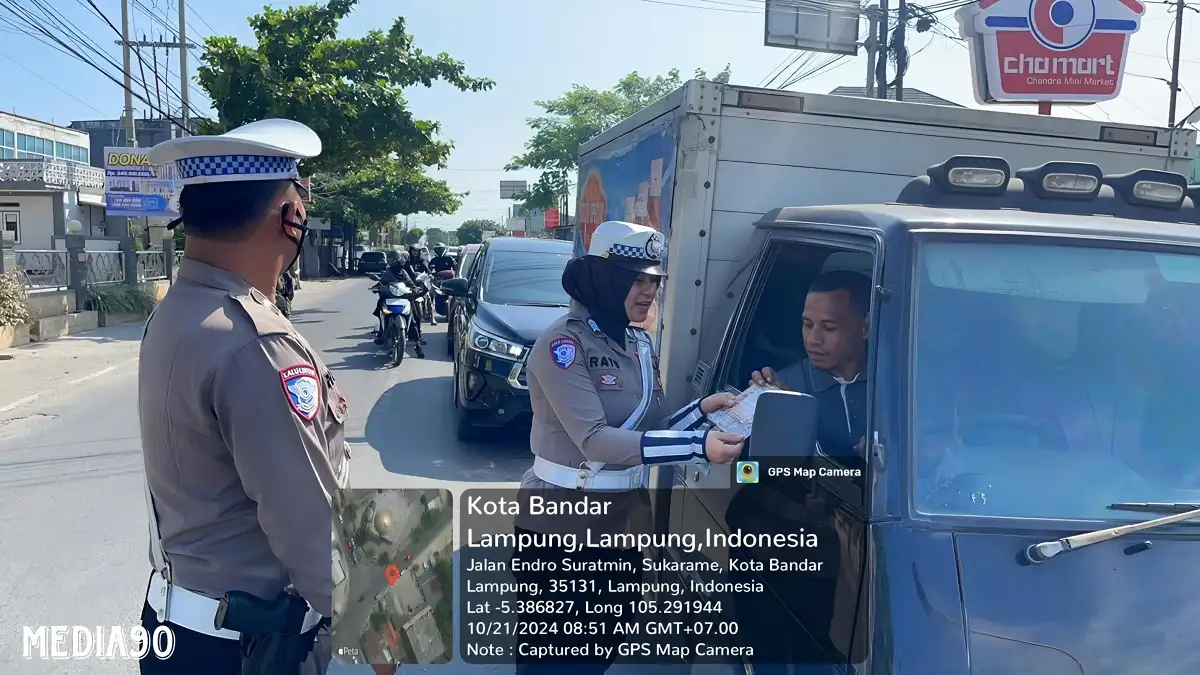 Sepekan Operasi Zebra 2024, Satlantas Polresta Bandar Lampung Tilang 442 Pengendara Tak Patuh, 737 Ditegur