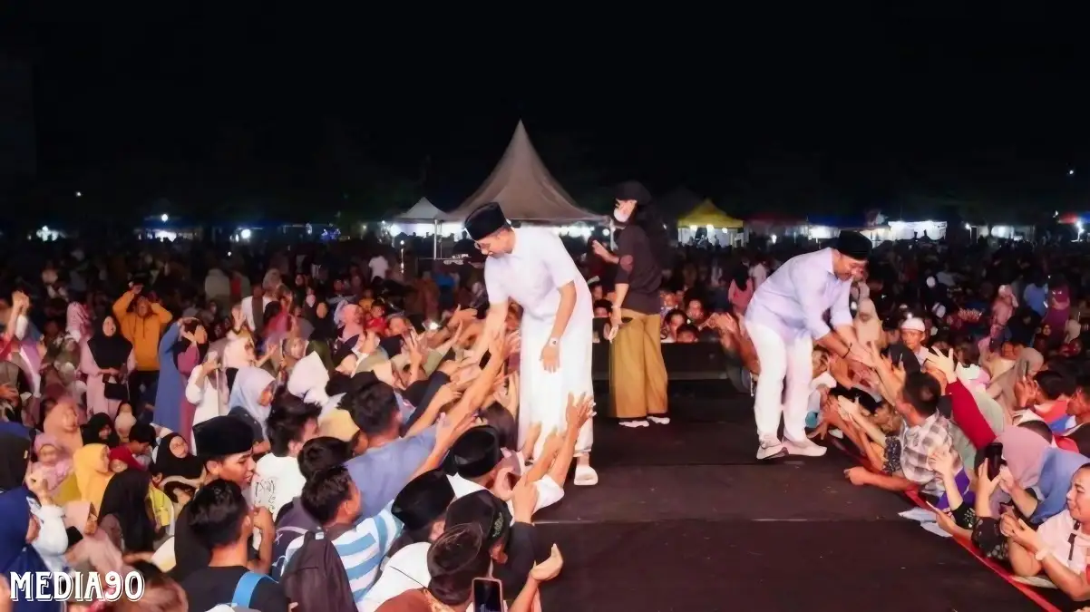 Silaturahmi Kebangsaan Bareng Gus Miftah di Sidomulyo, Ribuan Warga Dukung Egi - Syaiful Jadi Bupati Lampung Selatan