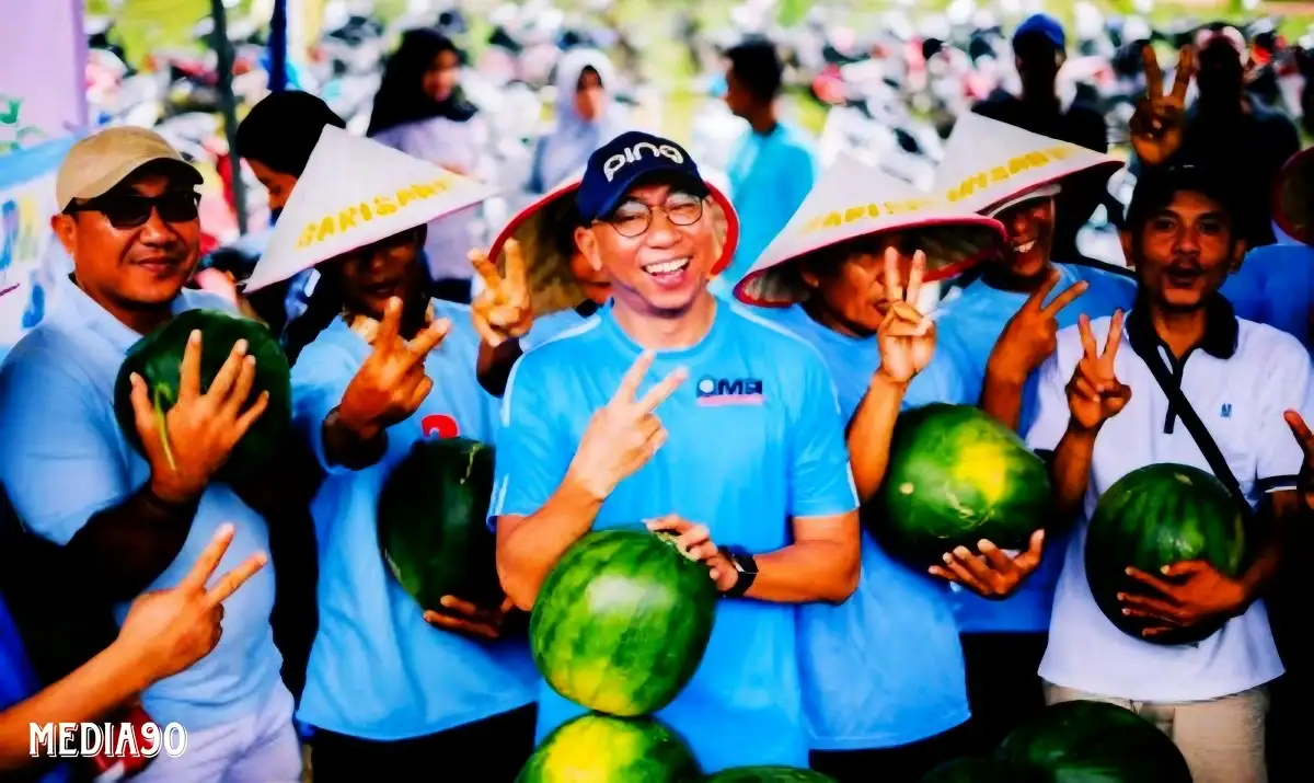 Temui Barisan Caping di Penengahan Lampung Selatan, Mirza Ajak Petani Jadikan Lampung Lumbung Pangan Nasional
