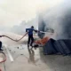 Truk Hino Muatan Wortel Terbakar di Tol Terbanggi Besar Lampung Tengah