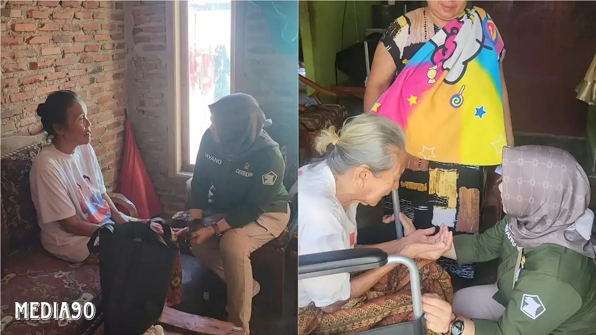 Anggota DPRD Bandar Lampung Dewi Mayang Suri Djausal Bantu Kursi Roda dan Sembako ke Warga Kedaton dan Tanjungkarang Barat