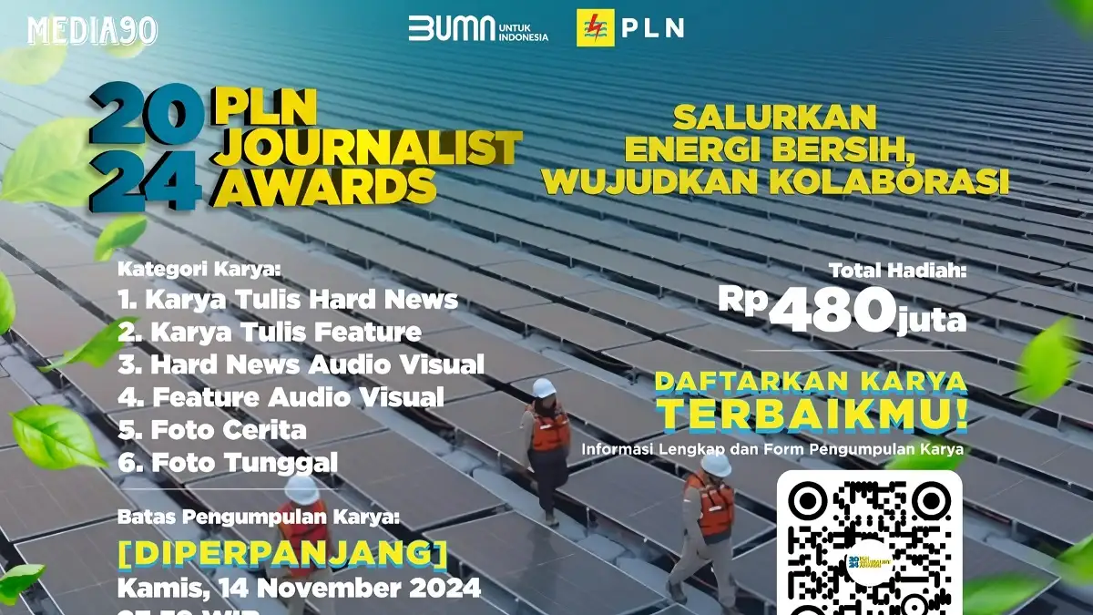 Banjir Peminat, PLN Perpanjang Pendaftaran Lomba PLN Journalist Award Hingga 14 November 2024