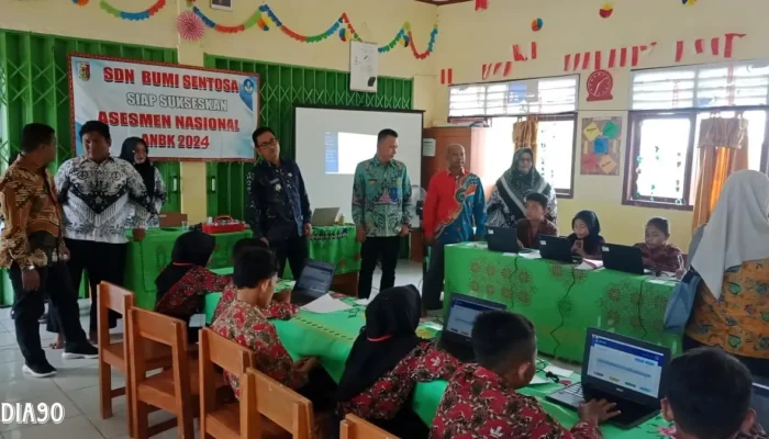 Hasil Monitoring dan Evaluasi ANBK di SDN 1 Bumi Sentosa oleh Dinas Pendidikan Tulang Bawang