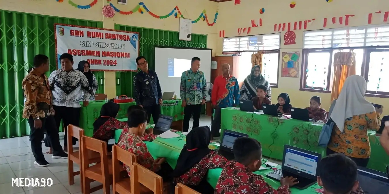 Dinas Pendidikan Tulang Bawang Monitoring dan Evaluasi ANBK SDN 1 Bumi Sentosa, ini Hasilnya