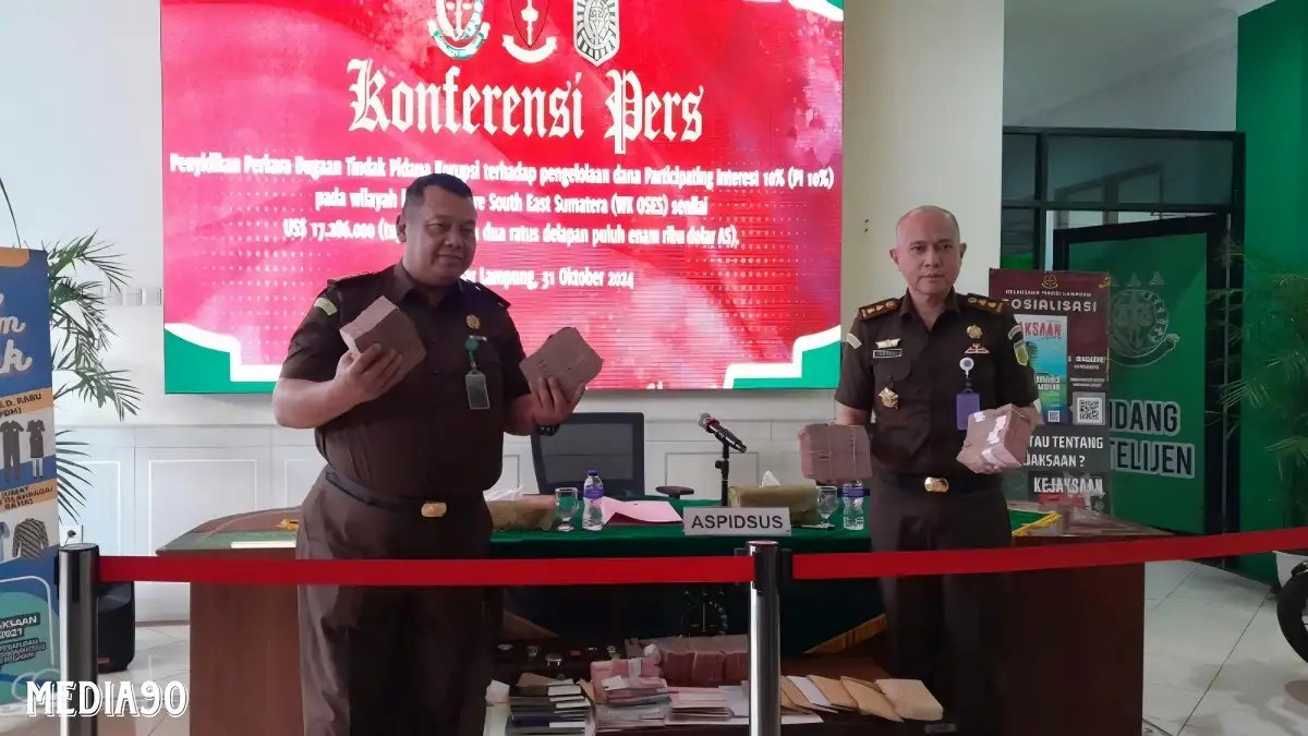 Kejati Lampung Usut Kasus Korupsi Dana PI WK OSES Rp271 Miliar Milik PT Lampung Energi Berjaya, Uang Rp876 Juta Disita