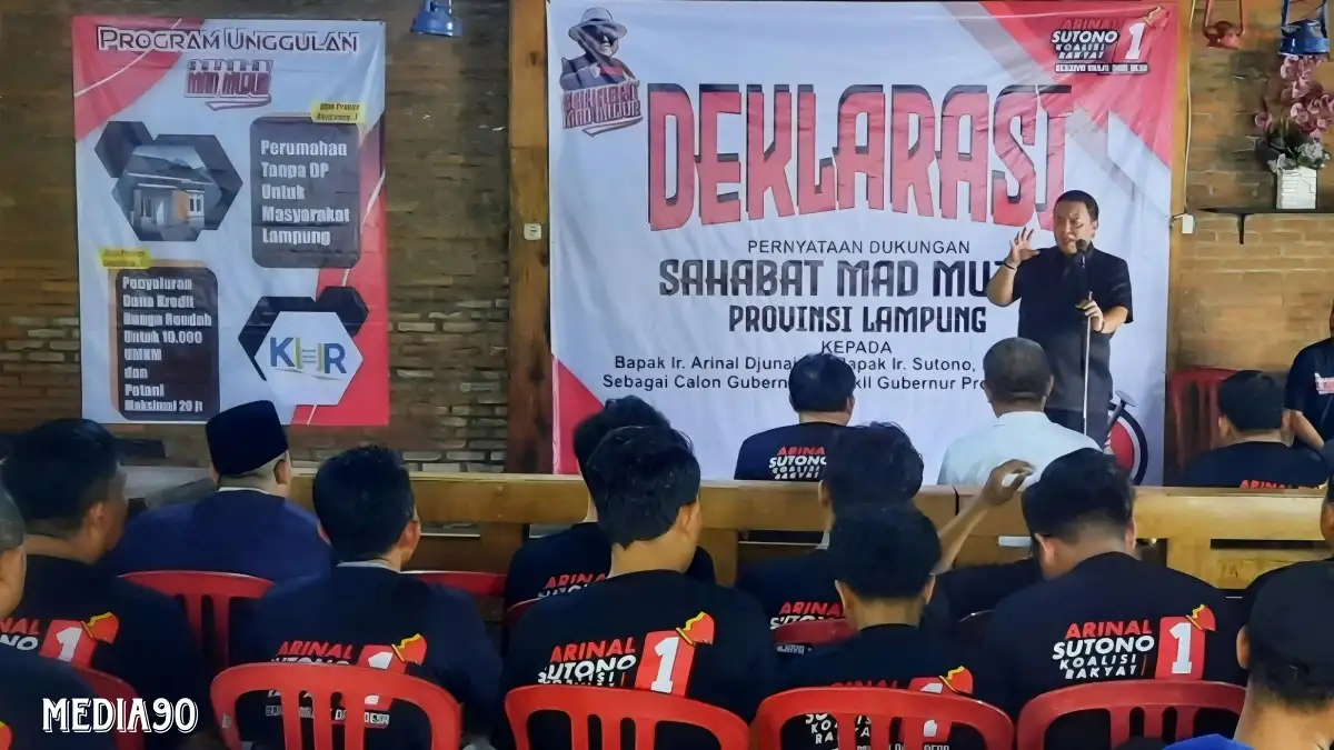 Komunitas Sahabat Mad Mujur Lampung Deklarasikan Dukung Arinal - Sutono di Pilgub Lampung 2024