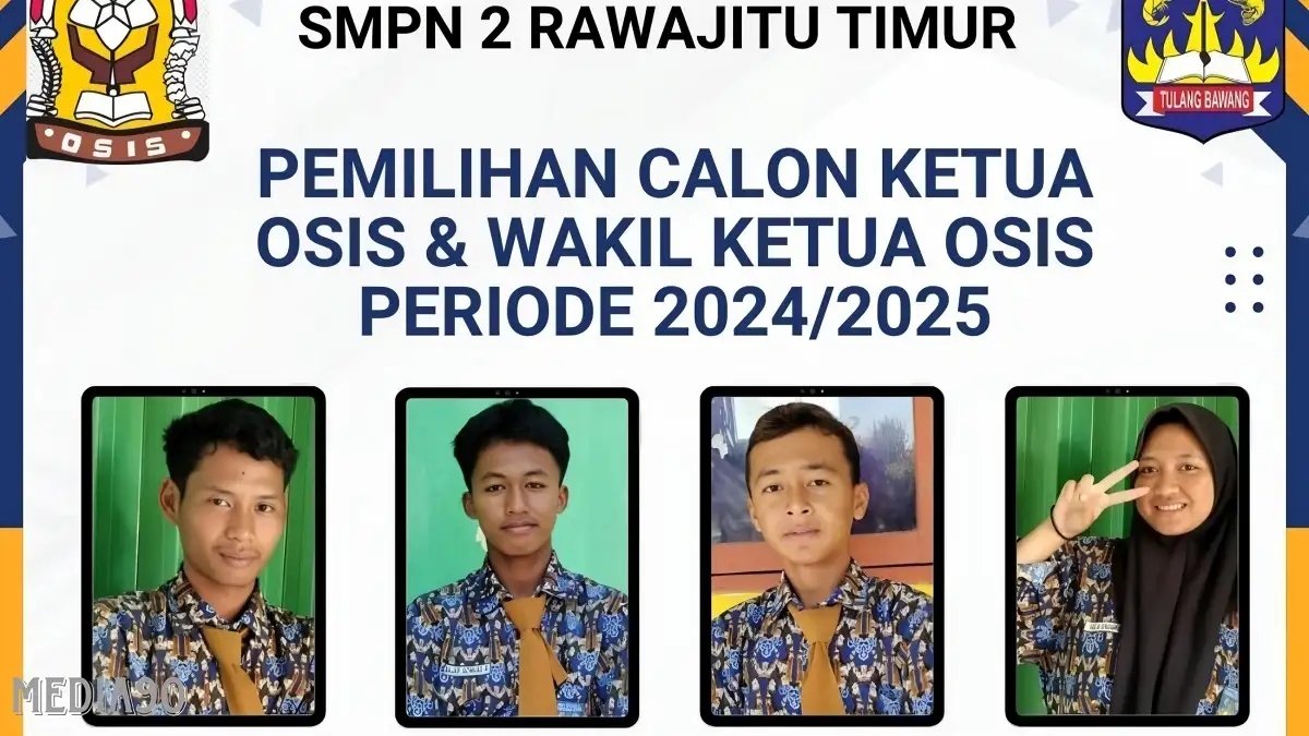 Lewat Pemilihan Ketua OSIS, SMPN 2 Rawajitu Timur Tulang Bawang Bentuk Karakter Pelajar Demokratis