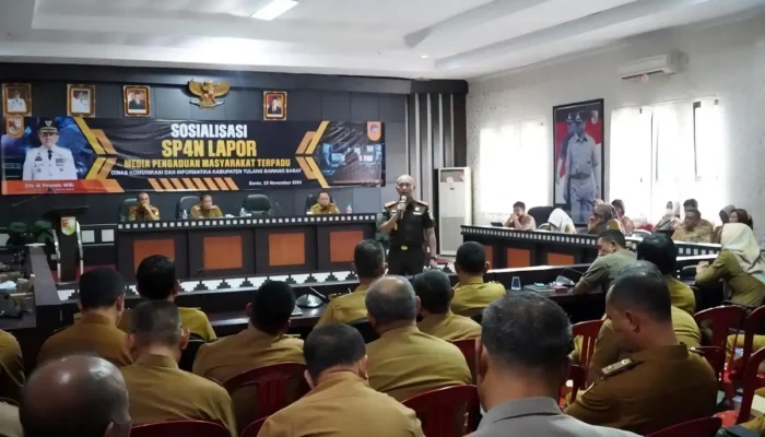 Dinas Kominfo Tubaba Dorong Peningkatan Pelayanan Publik melalui Sosialisasi SP4N Lapor ke Pegawai