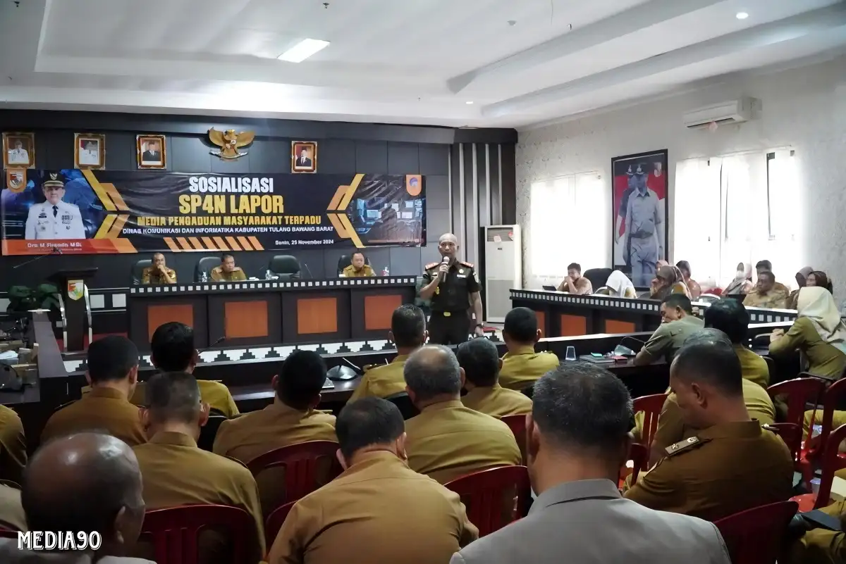 Optimalkan Pelayanan Publik, Dinas Kominfo Tubaba Sosialisikan SP4N Lapor ke Pegawai