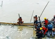 Upaya Perbaikan Peralatan di Dasar Sungai, Penambang Pasir di Way Seputih Lampung Tengah Tenggelam