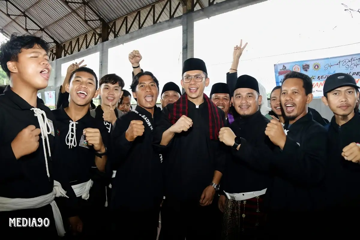Pesilat Lampung Selatan Siap Jaga Pemilu Damai dan Menangkan Egi-Syaiful