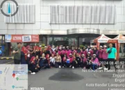 Senam Sehat Bersama Ibu-ibu PKK Enggal, TDM Raden Intan Rayakan Kesehatan di Bandar Lampung